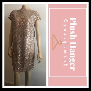 Gold Jessica Howard Cocktail Dress Size 14